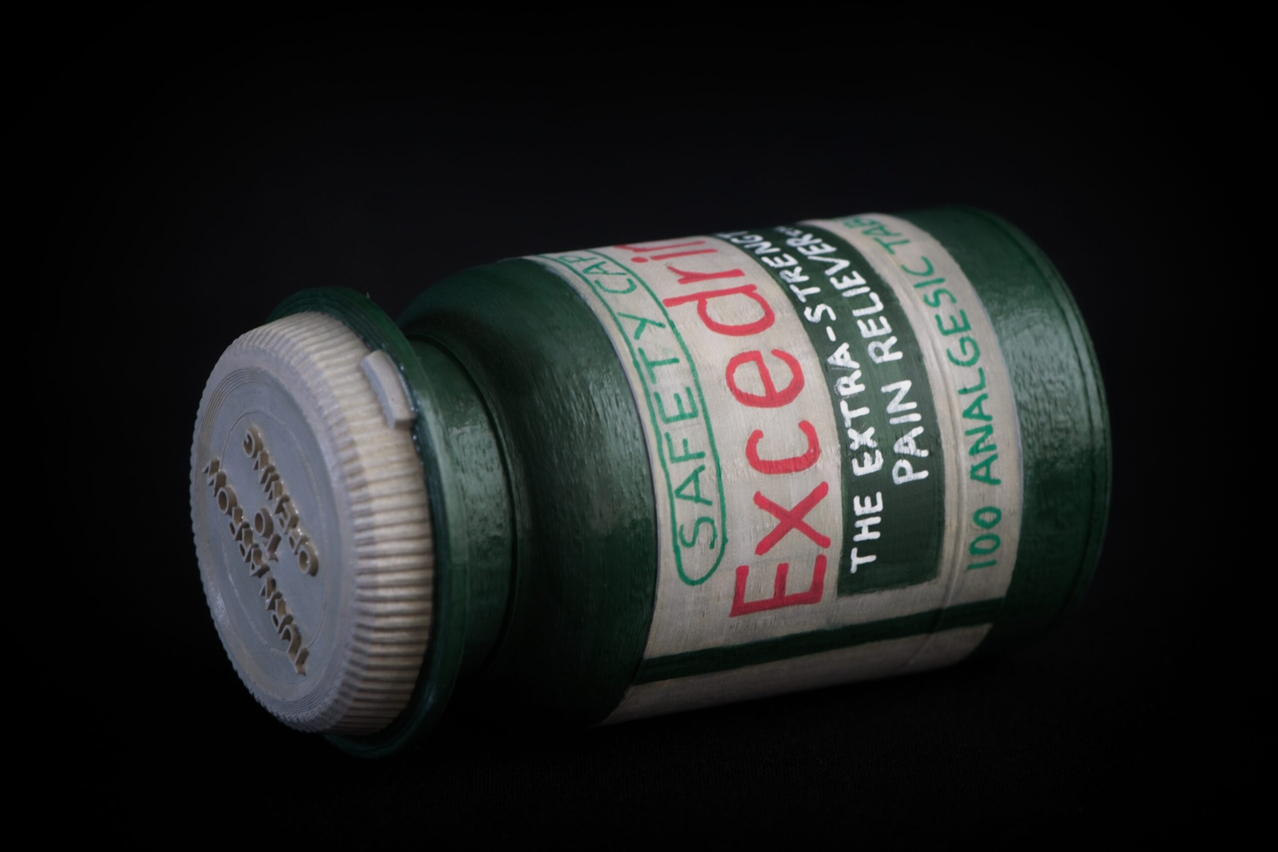 Vintage 3D printed Bottle of Excedrin, inspired by the Stephen King's The Shining
